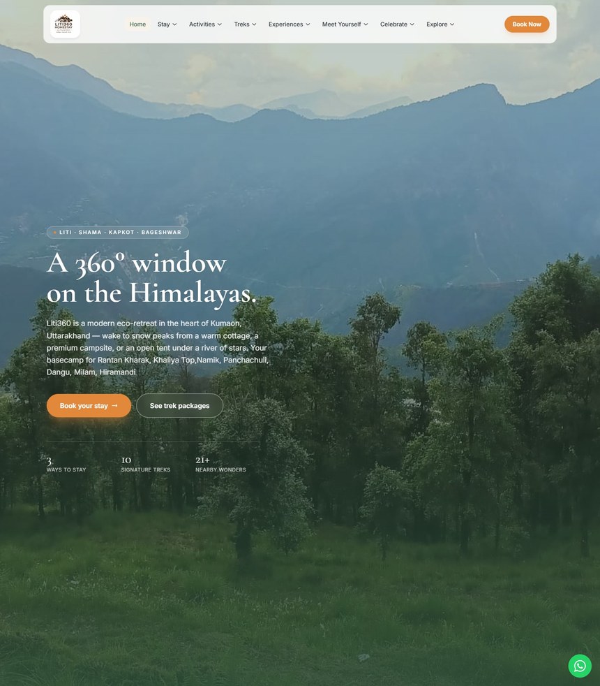 Liti360 Homestay website