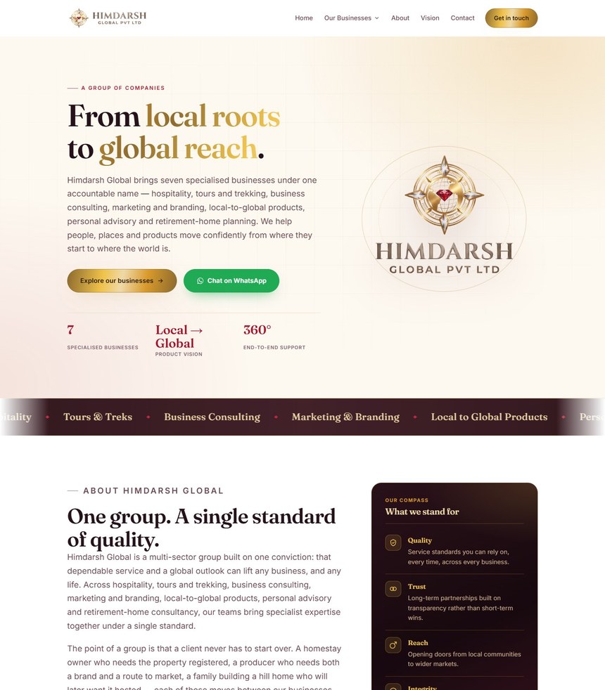 Himdarsh Global website
